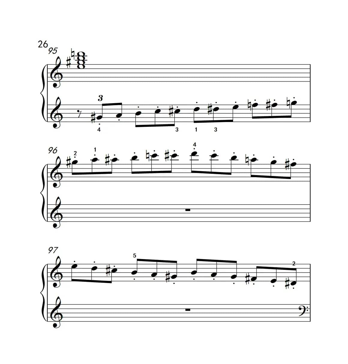 奏鸣曲 Opus 2 Nr.2 第四乐章（贝多芬奏鸣曲集 1）