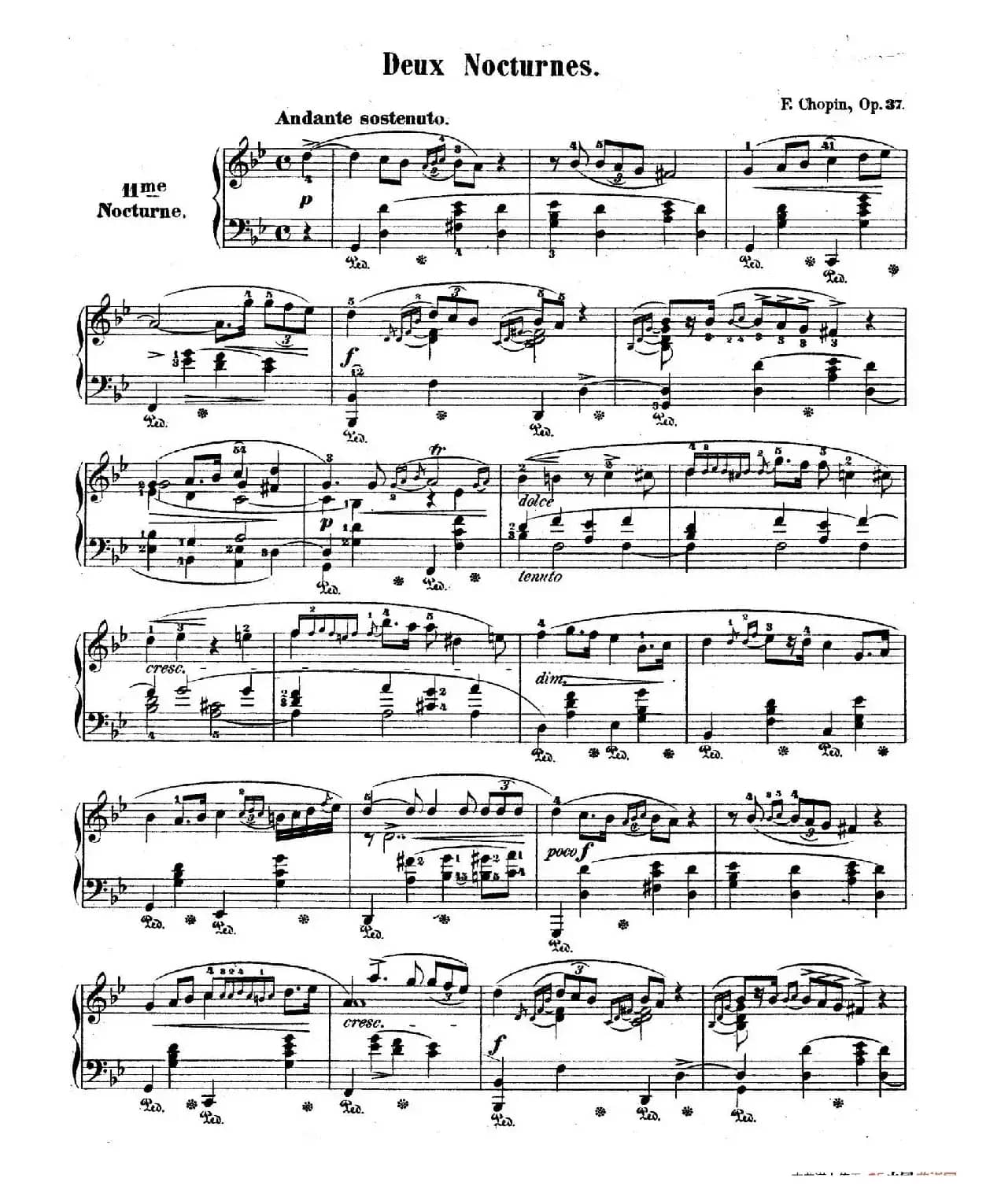 Deux Nocturnes Op.37（2首夜曲）