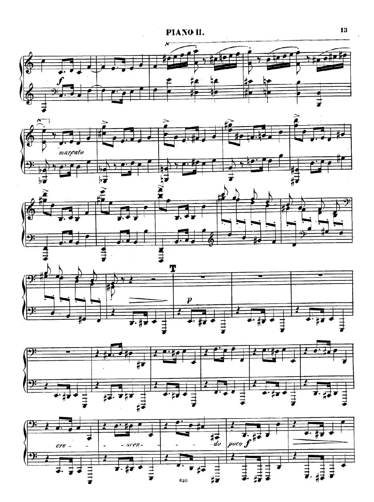 Chaconne for 2 Pianos Op.150（双钢琴第二钢琴）