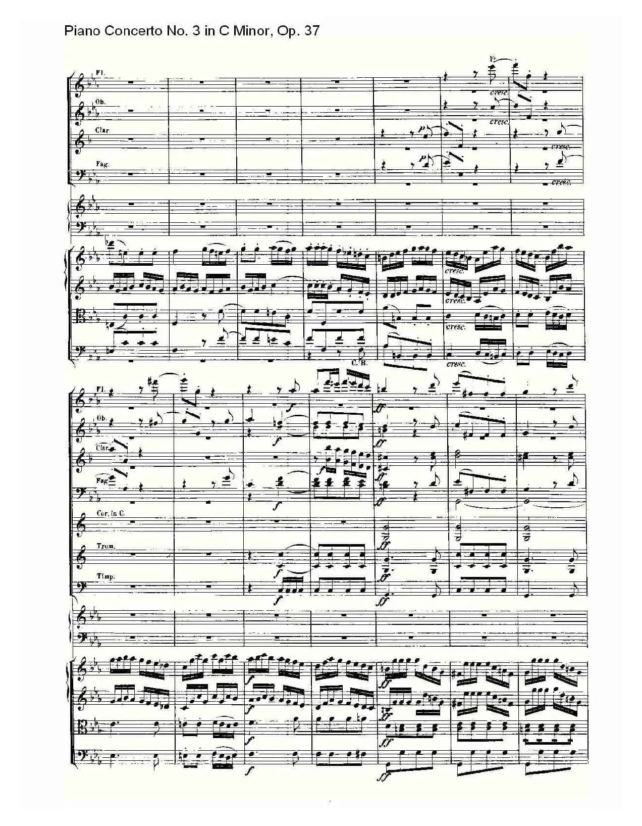 C小调钢琴第三协奏曲 Op.37  第三乐章