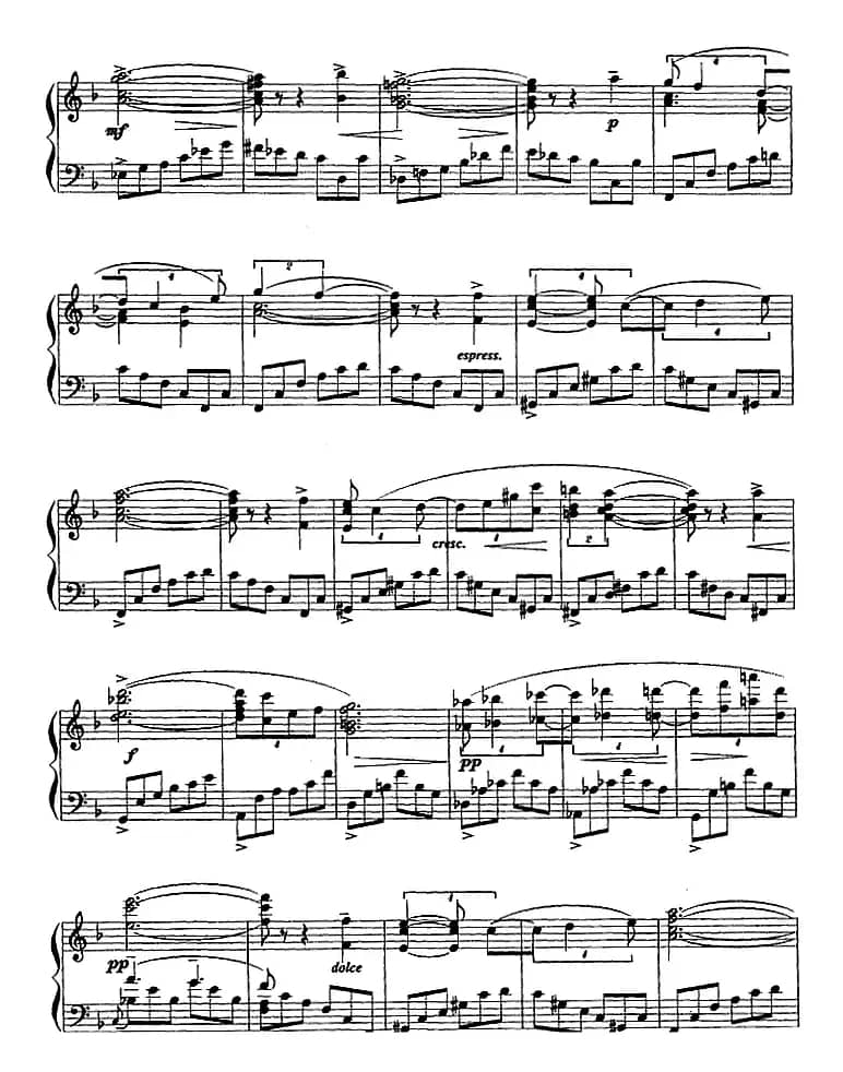 现代钢琴曲：7、即兴曲（Op.31，No.27）