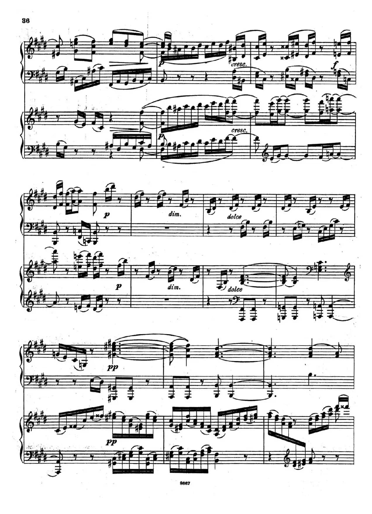 Symphony No.4 in e Minor Op.98（e小调第四交响曲·双钢琴）