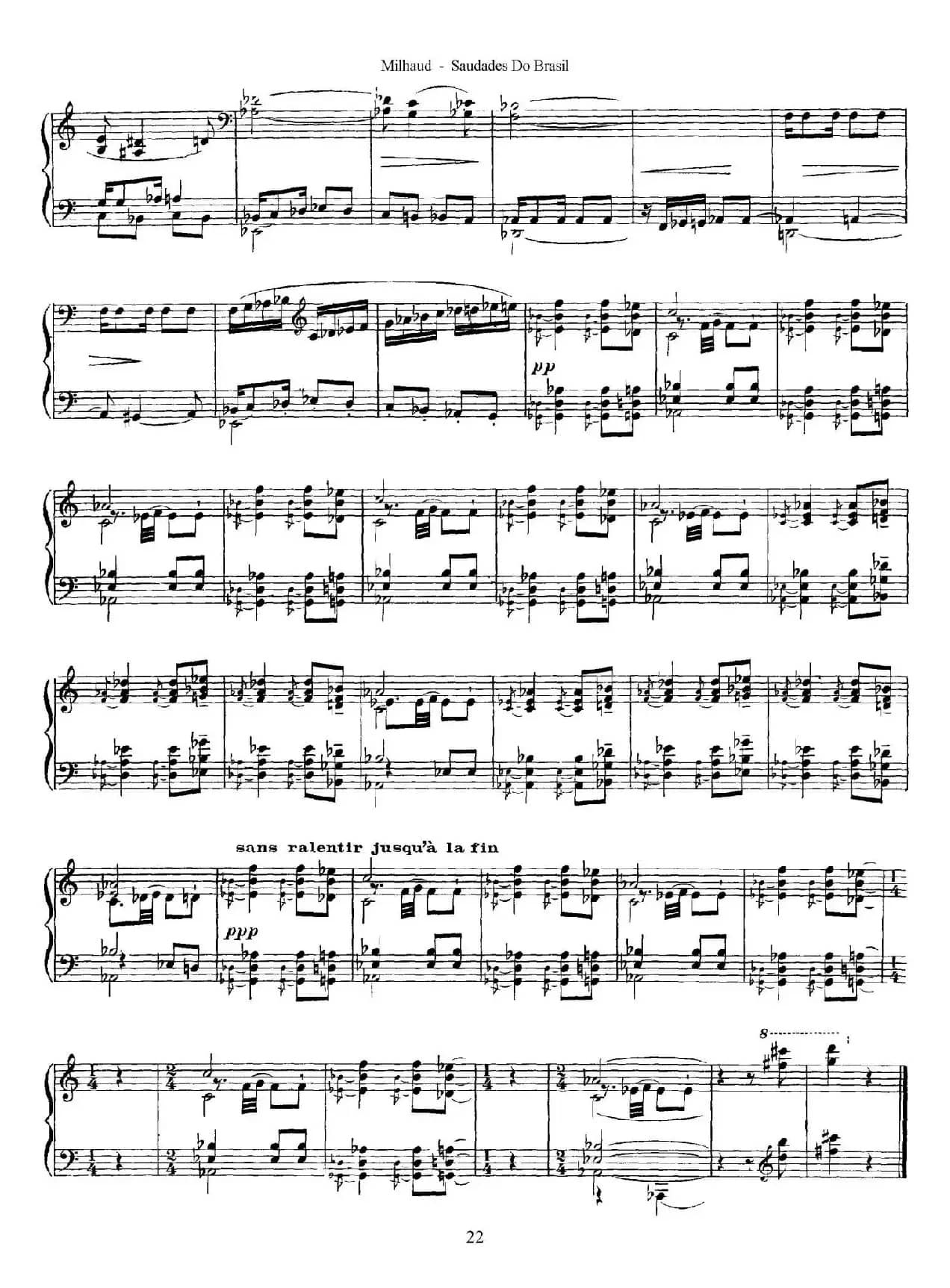 Saudados do Brasil Op.67(巴西回忆·XI)