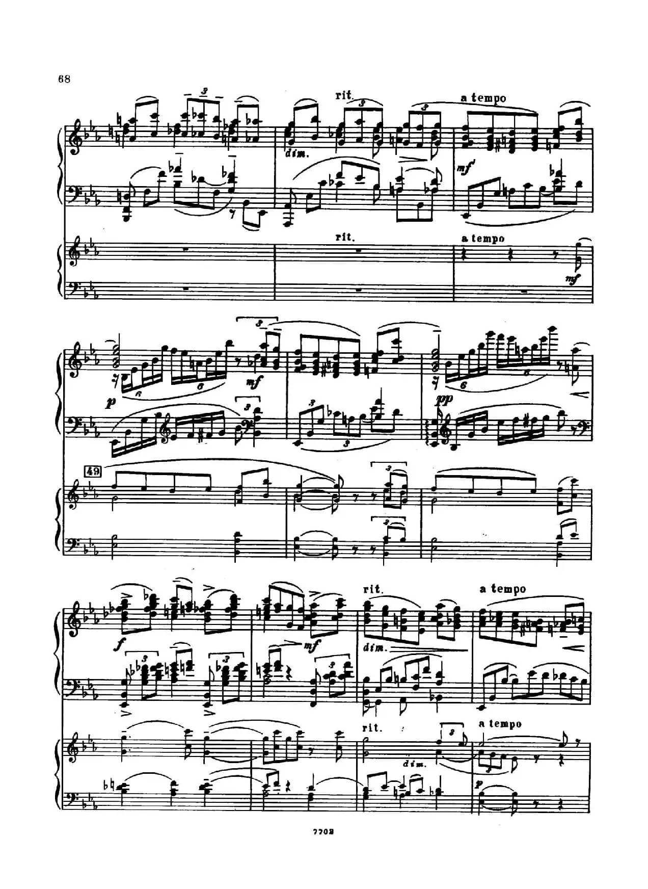 升f小调第一钢琴协奏曲 Op.1（双钢琴版）