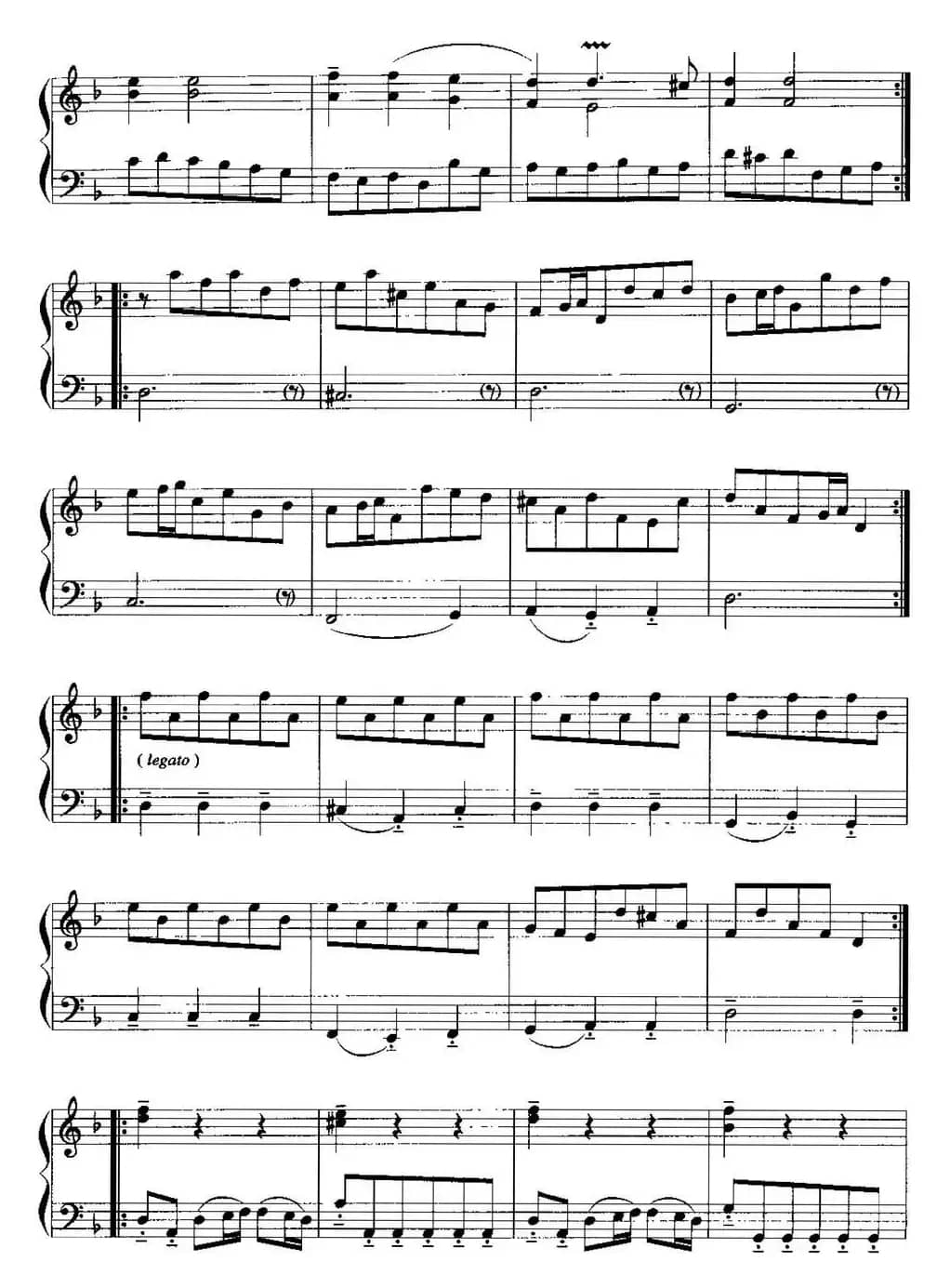 手风琴复调作品：萨拉班德舞曲