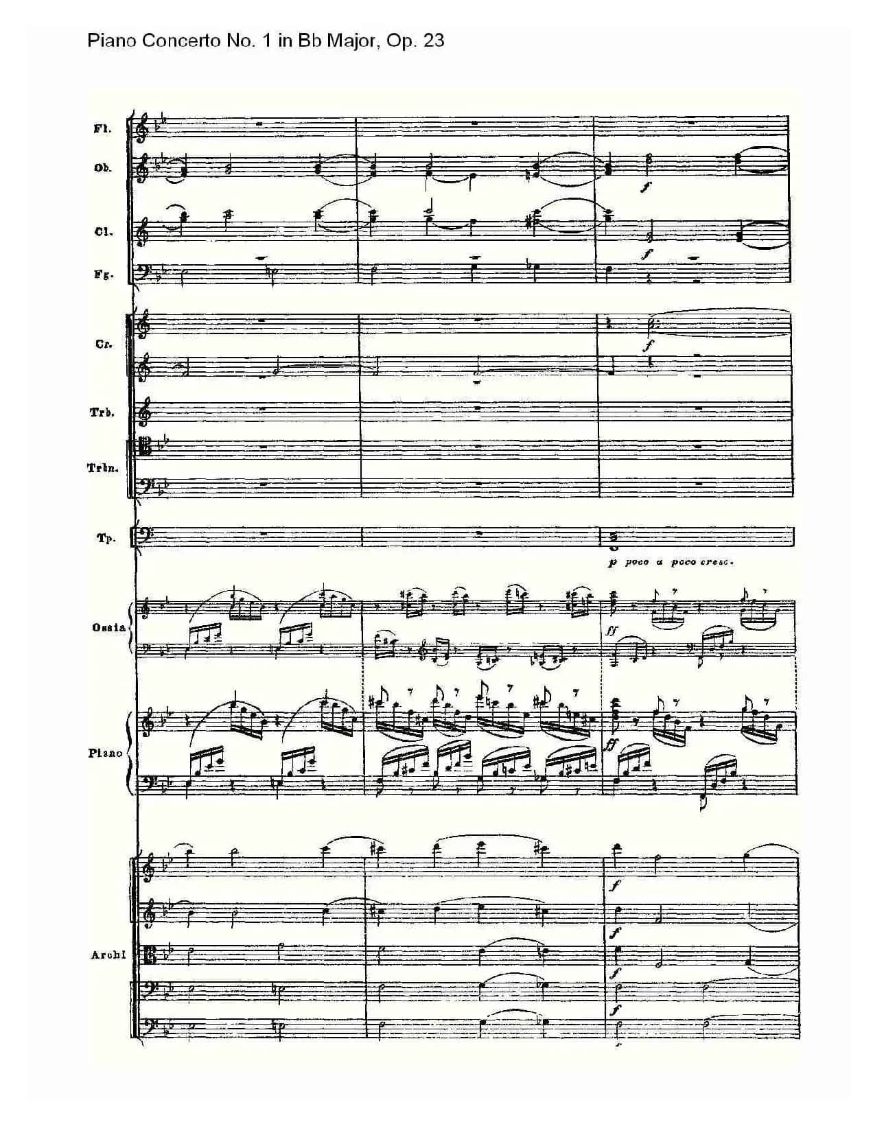 Bb大调第一钢琴协奏曲,Op.23第一乐章第二部（一）