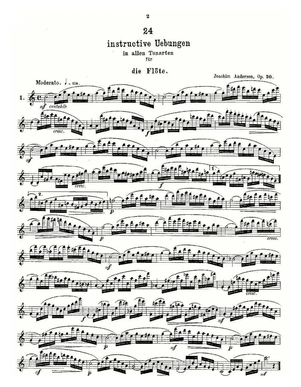 24 instructive Uebungen.Op.30（1—12）