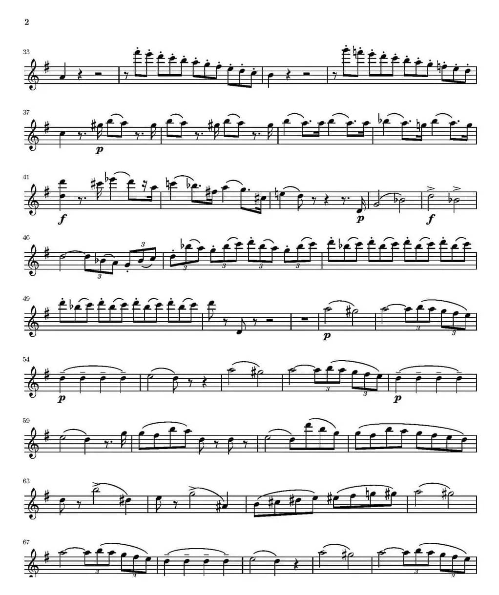 String Quartet nr.18 in E minor（E小调弦乐四重奏）（第一小提琴分谱）