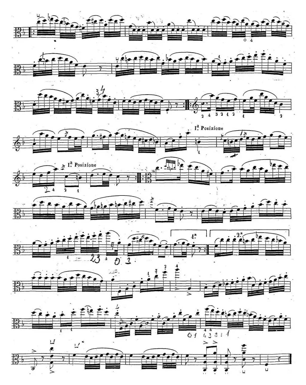 卡瓦利尼《中提琴演奏教程》练习曲