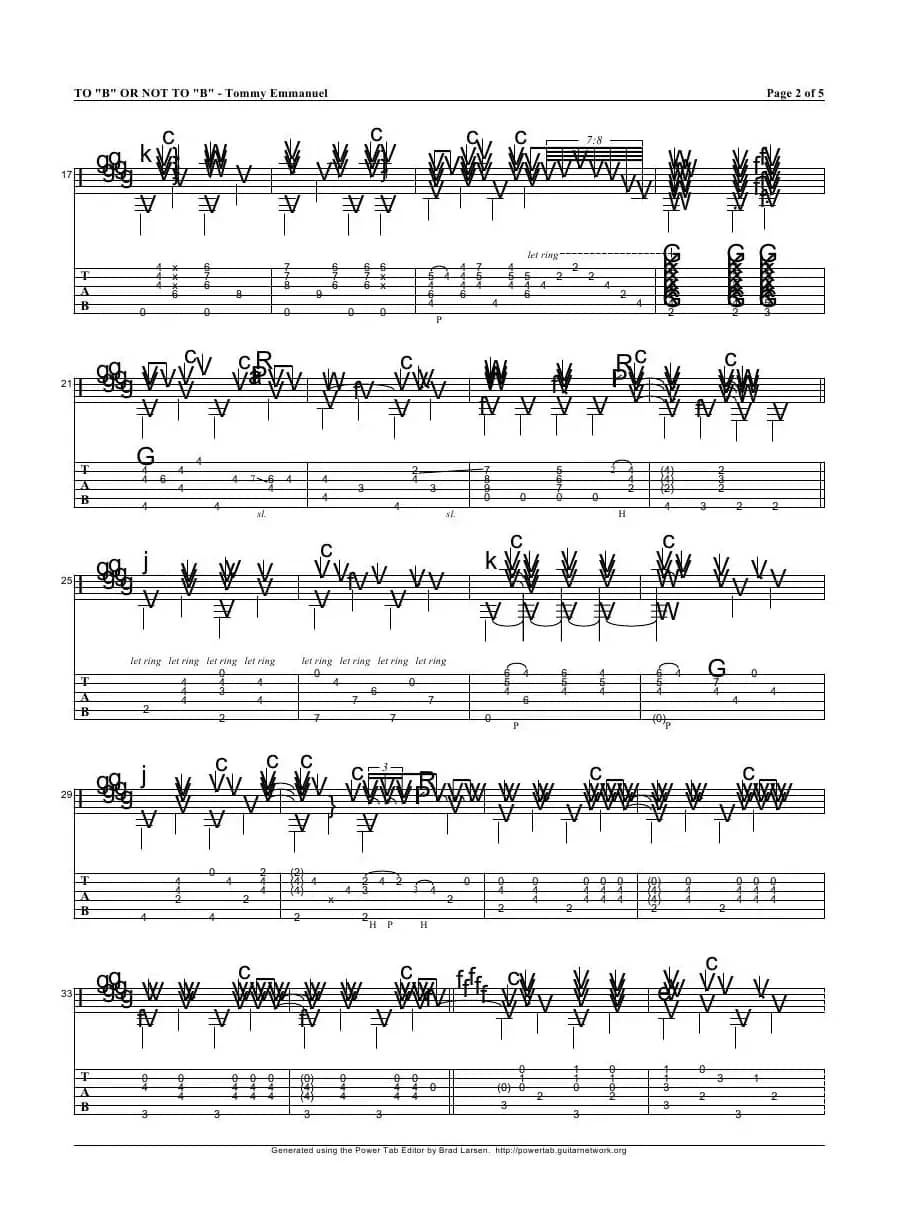 tommy emmanuel：to b or not to b（指弹吉它）