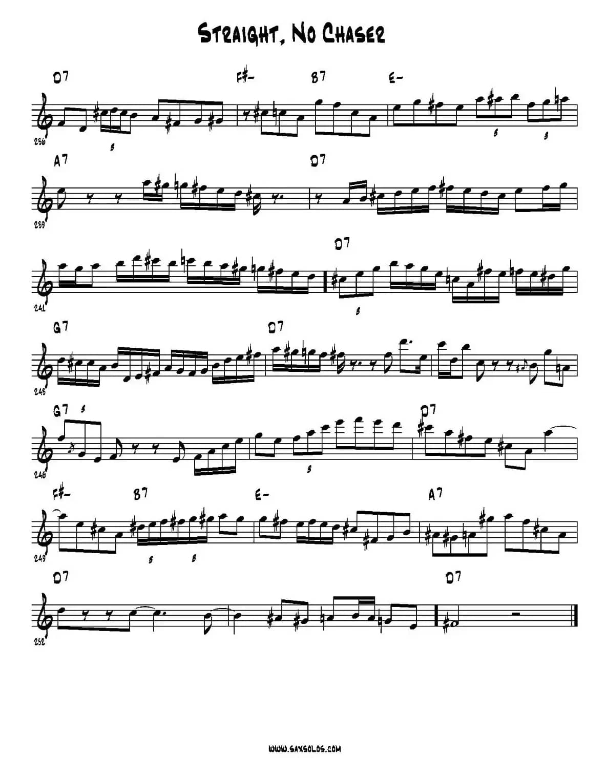 Straight，No Chaser