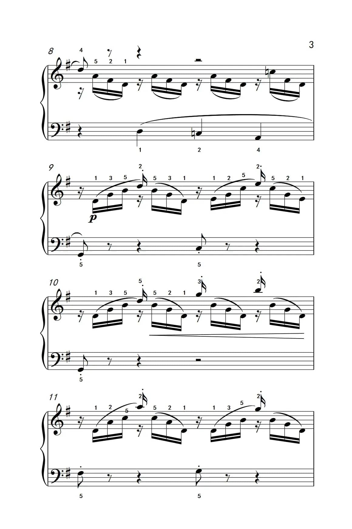 燕子（老年大学 钢琴教程 3）