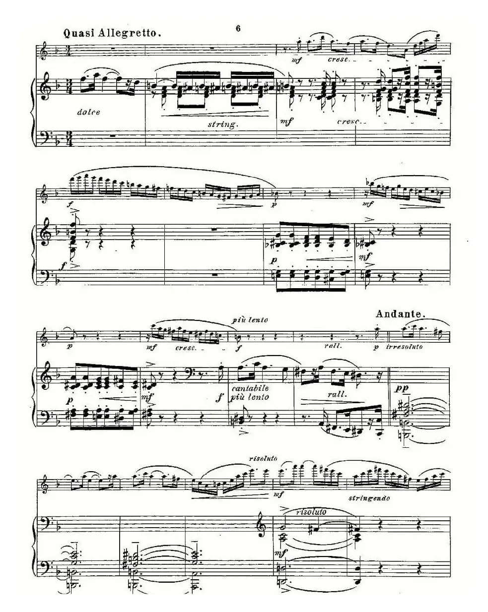 Fantaisies nationales. Op. 59, 4. （长笛+钢琴伴奏）