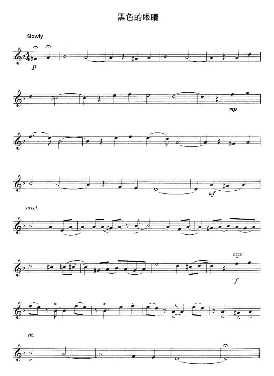 黑色的眼睛