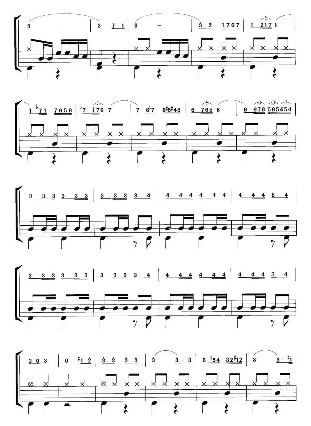 西班牙斗牛士（摇滚乐鼓谱）