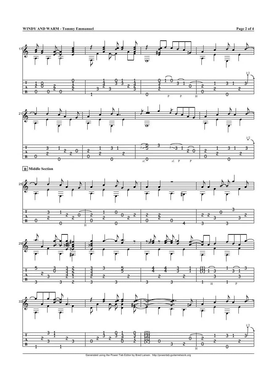 tommy emmanuel：windy and warm（指弹吉它）