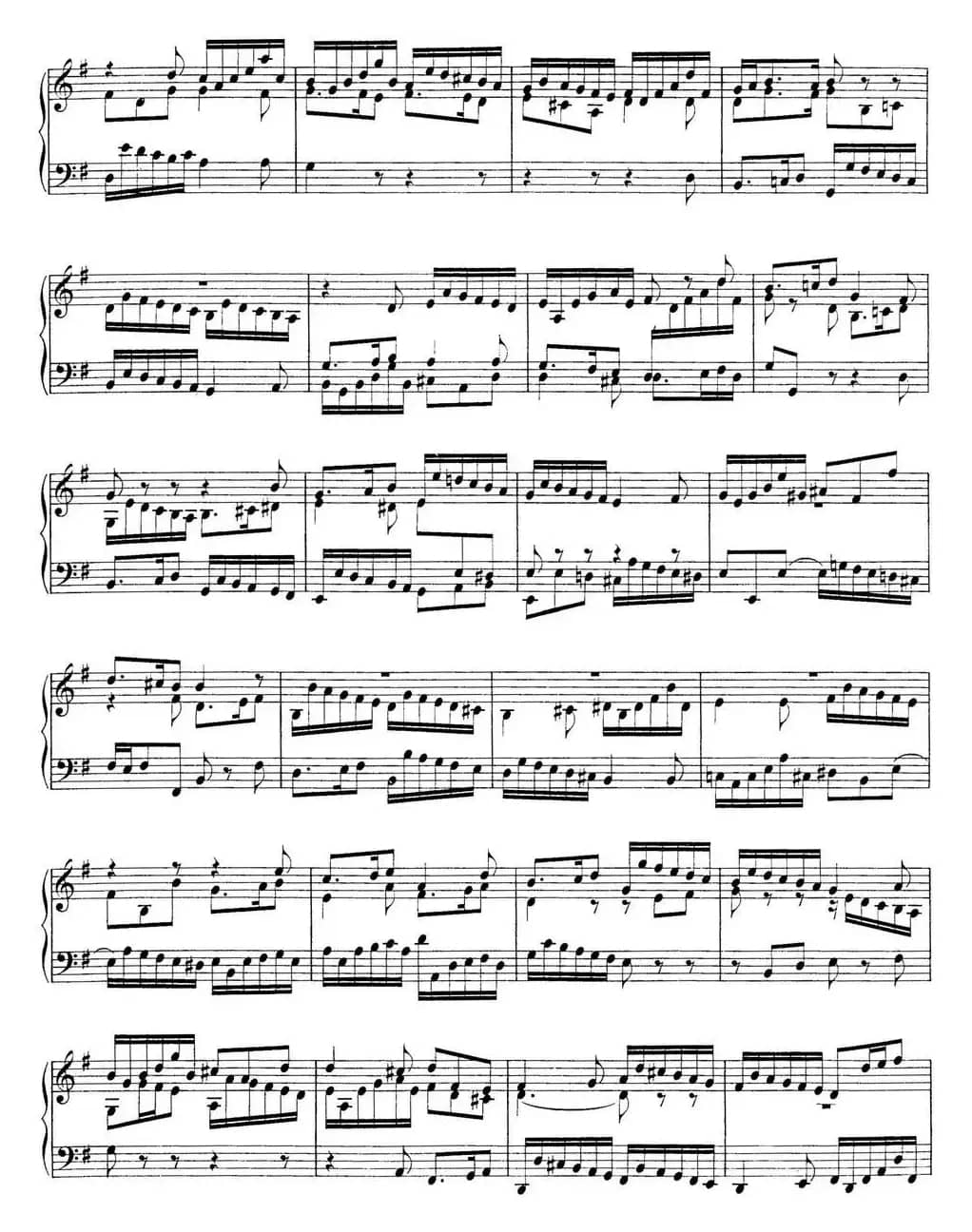 Toccata BWV 916(7首托卡塔·No.7 G大调)