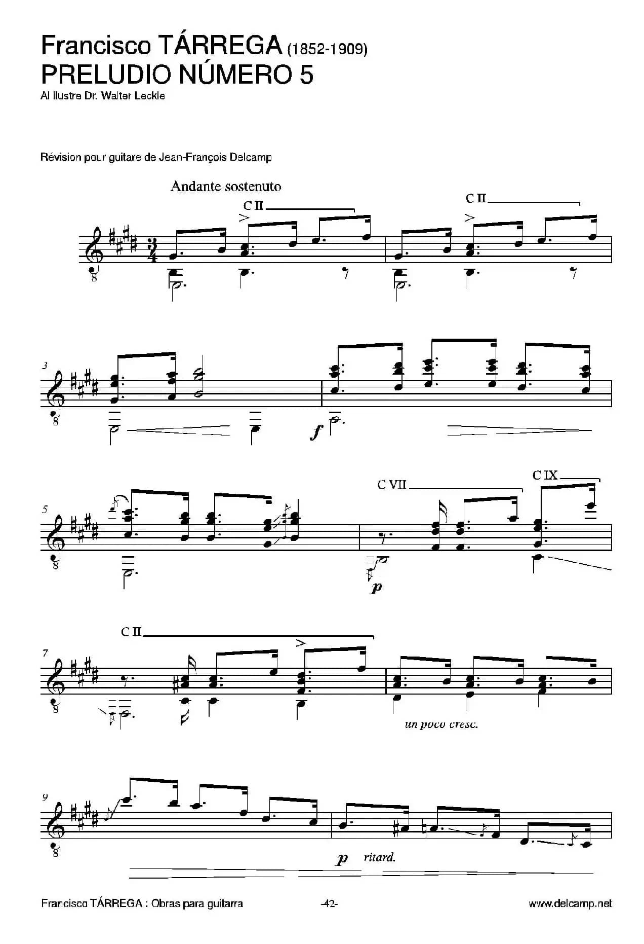 《塔雷加作品全集》第3部分（古典吉他）