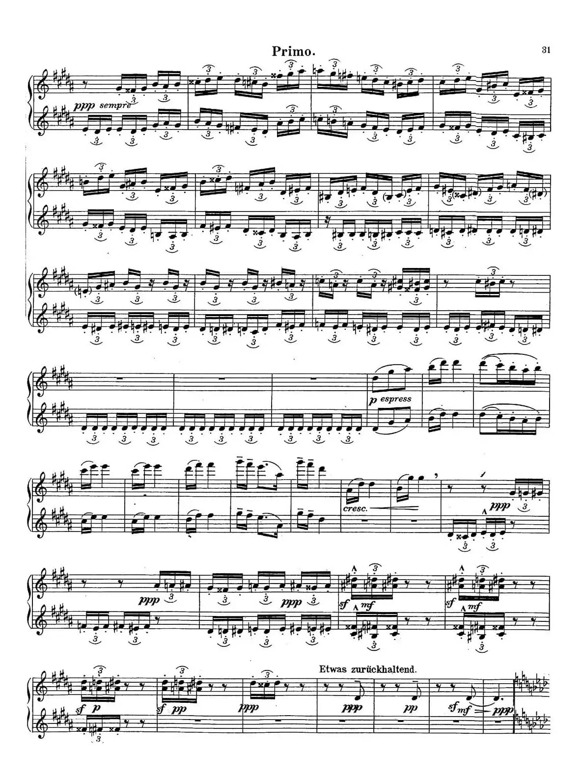 c小调第二交响曲“复活”（Ⅱ）（改编四手联弹版）