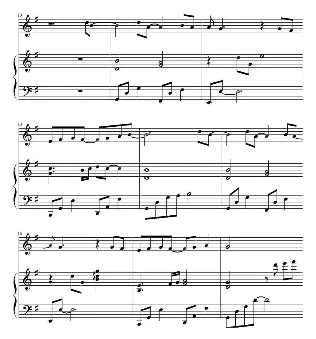 遇见（钢琴伴奏谱）