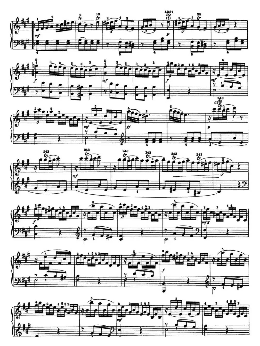 海顿 钢琴奏鸣曲 Hob XVI 5 Divertimento A major