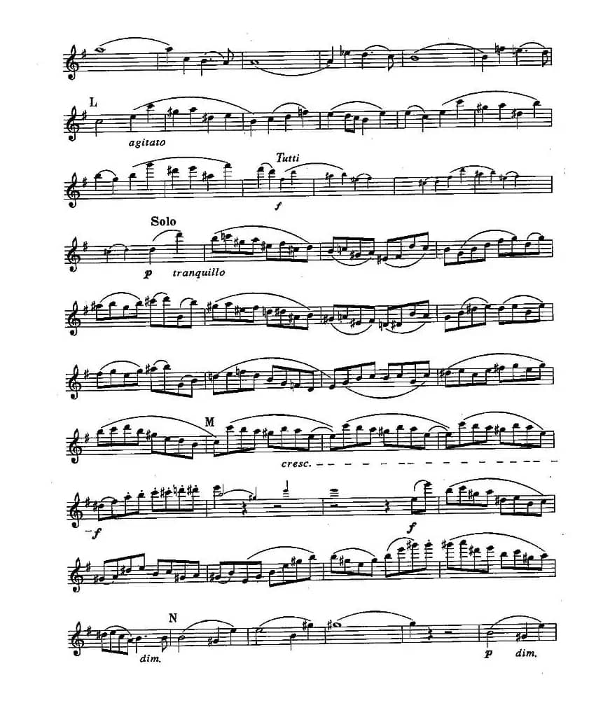 长笛九级考级曲谱（第四部分—4）