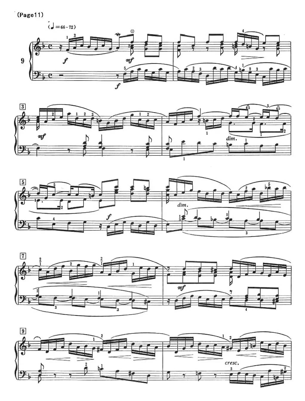 巴赫小前奏曲（NO.9-NO.12）