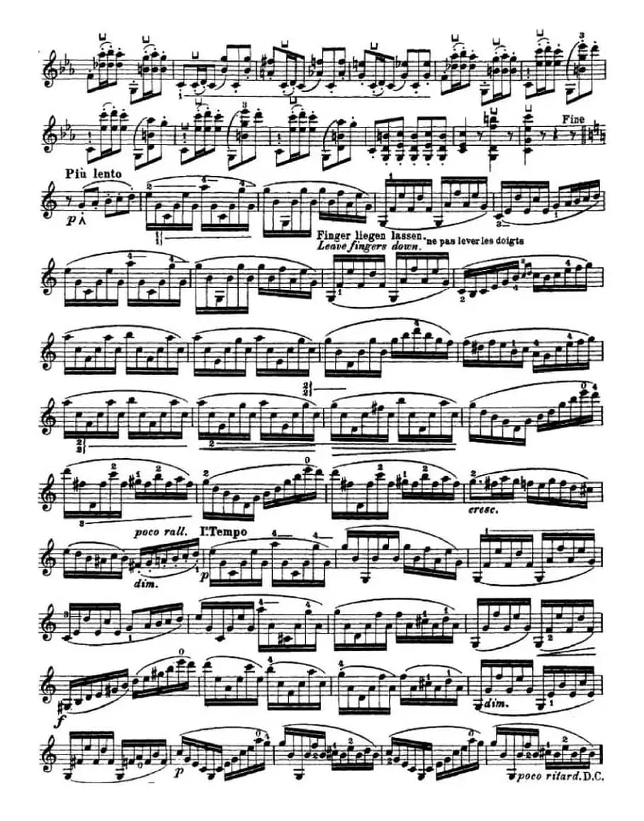 让·德尔菲·阿拉尔-12首小提琴隨想练习曲之20