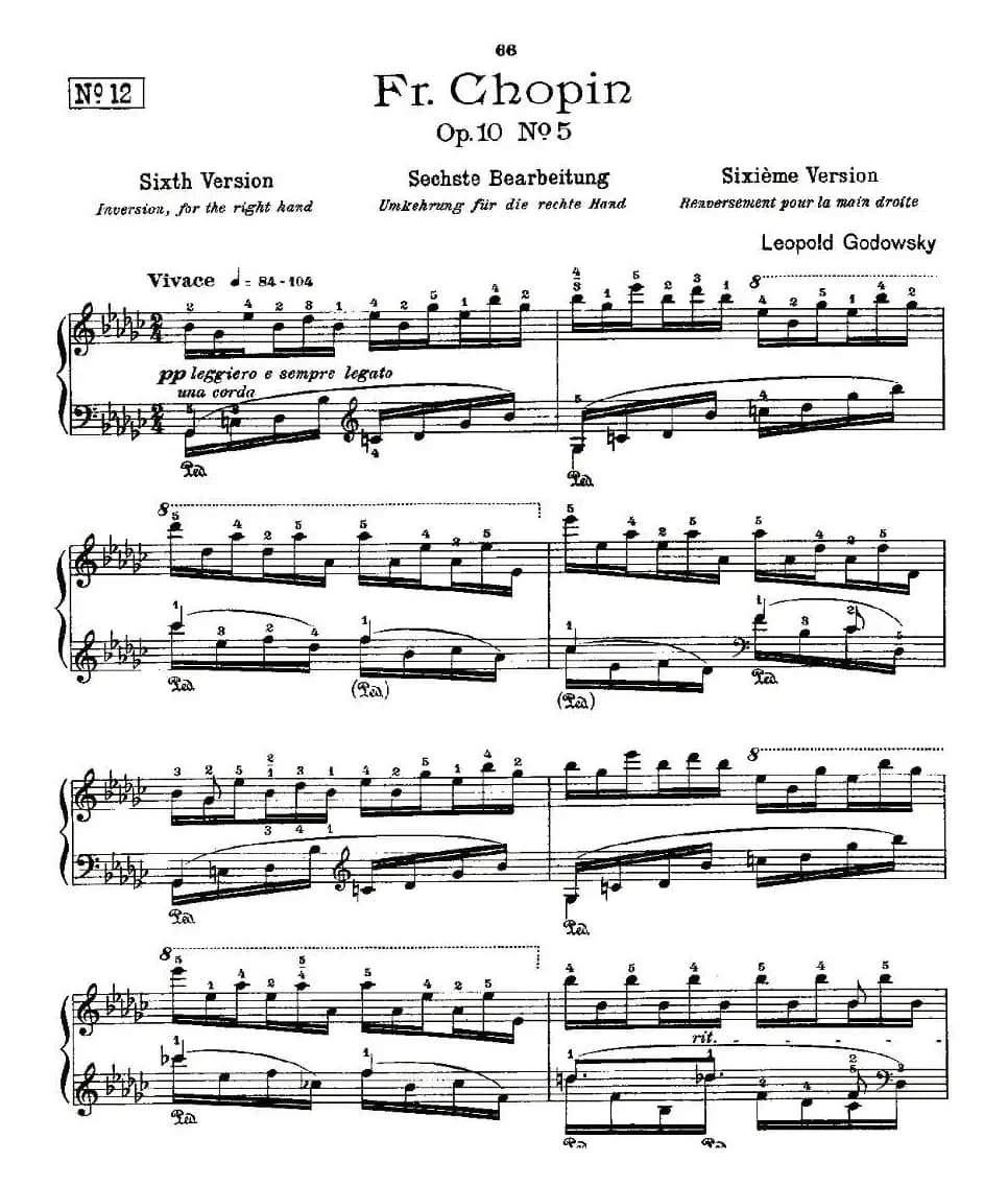 肖邦《练习曲》Fr.Chopin Op.10 No5-6