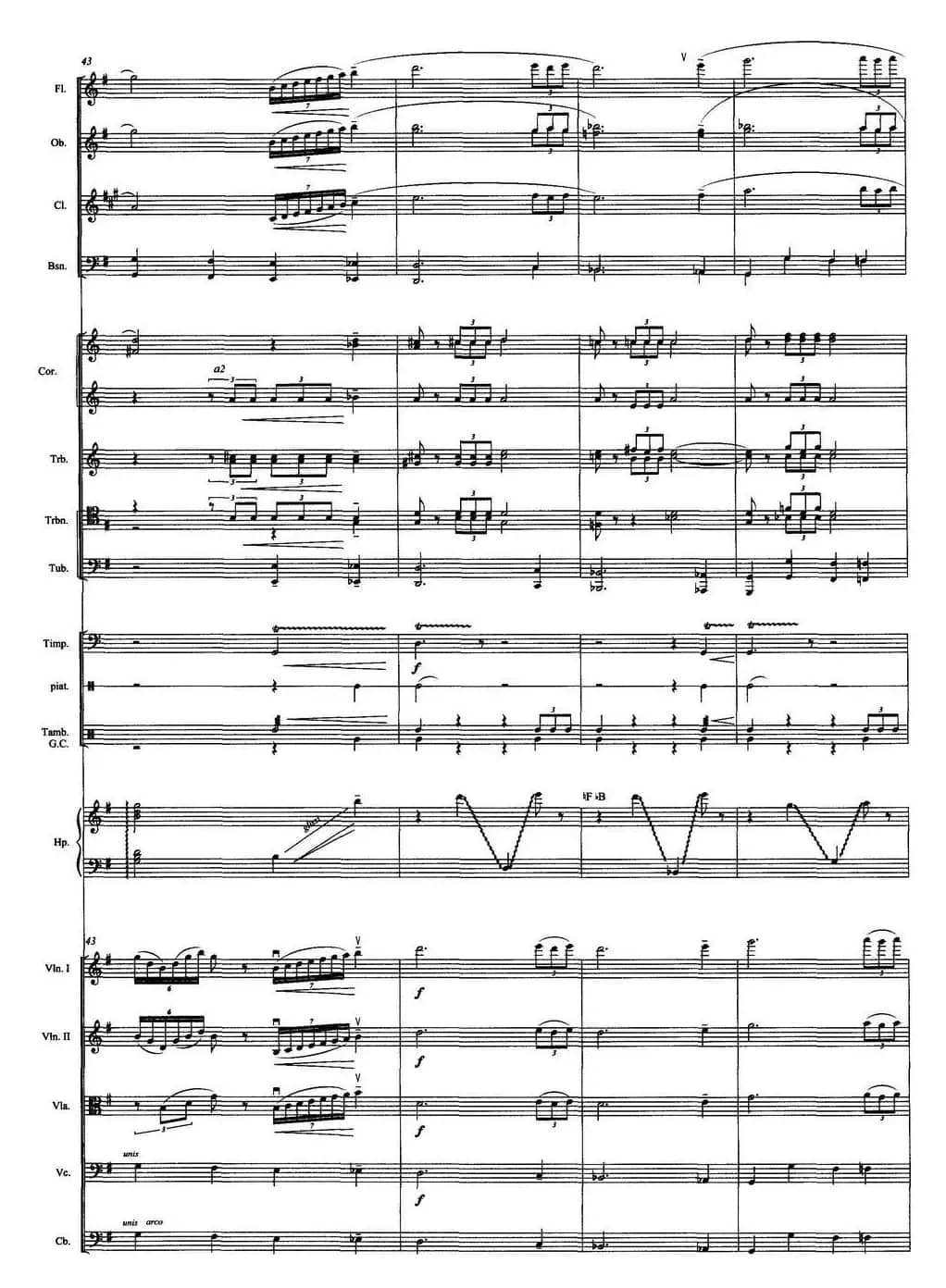 壮美的牧歌（交响音诗、总谱）