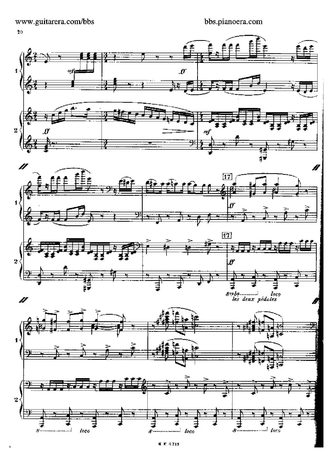 Sonata for Two Pianos（双钢琴奏鸣曲）