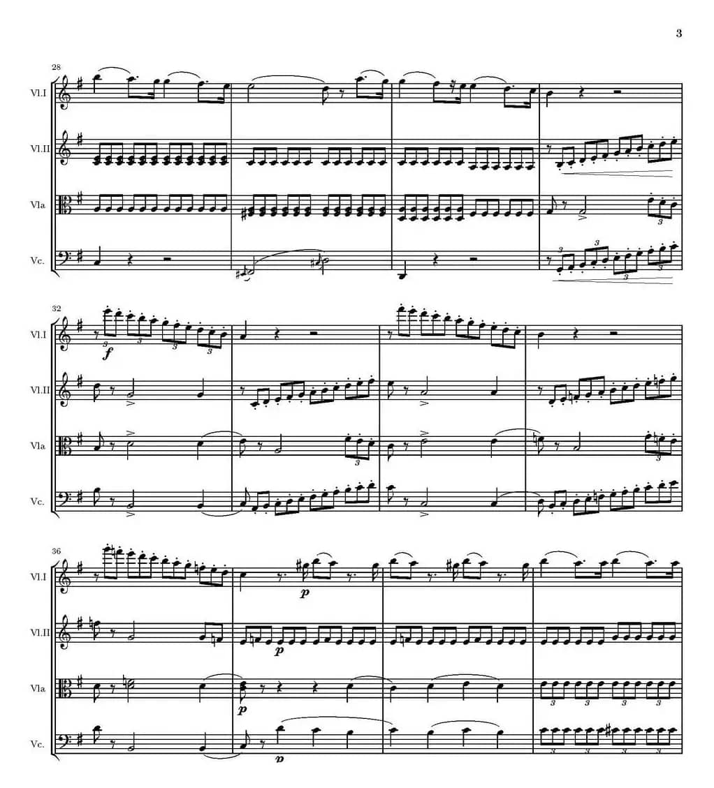 String Quartet nr.18 in E minor（E小调弦乐四重奏、P1-15）