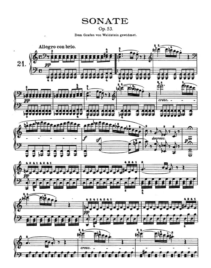 第二十一钢琴奏鸣曲（Op.53）