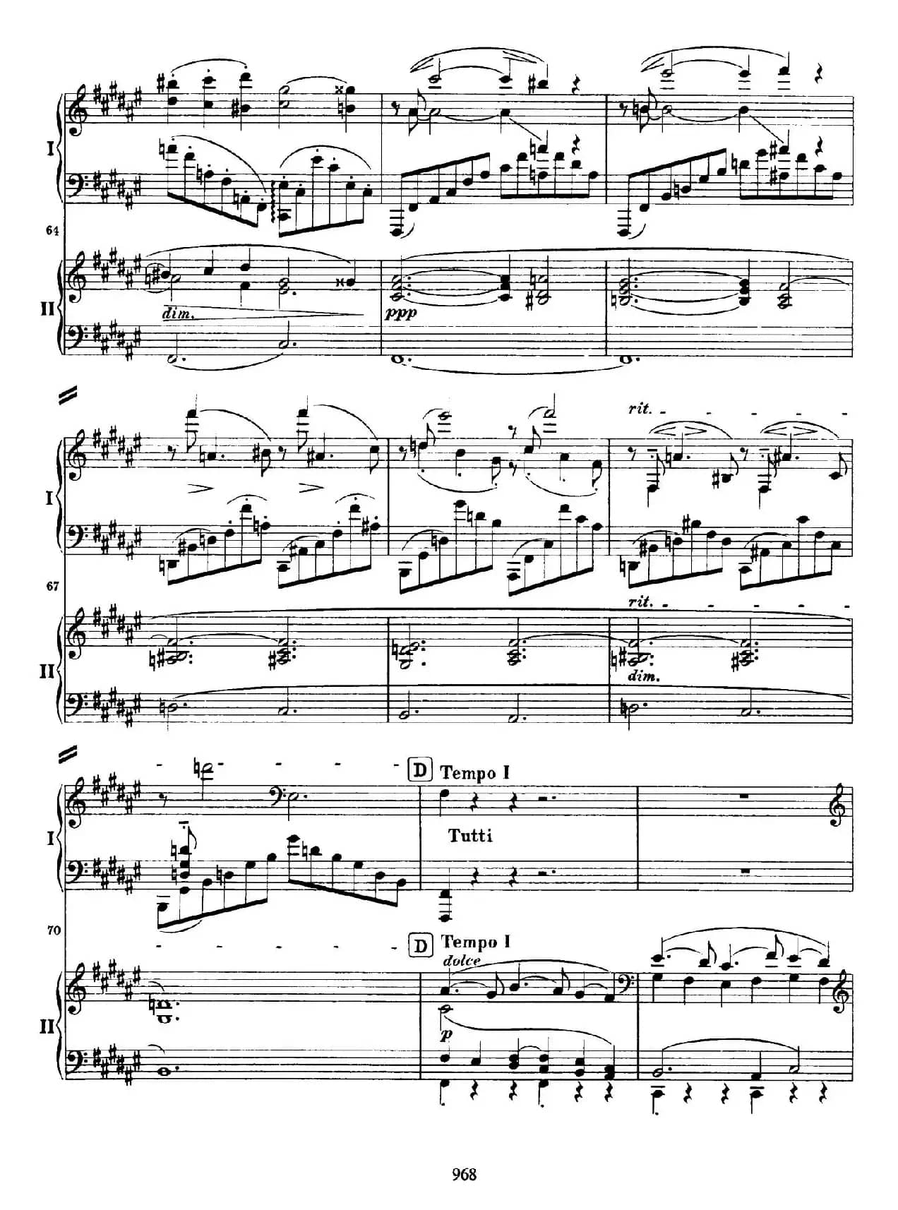 降B大调第二钢琴协奏曲（P61——70）