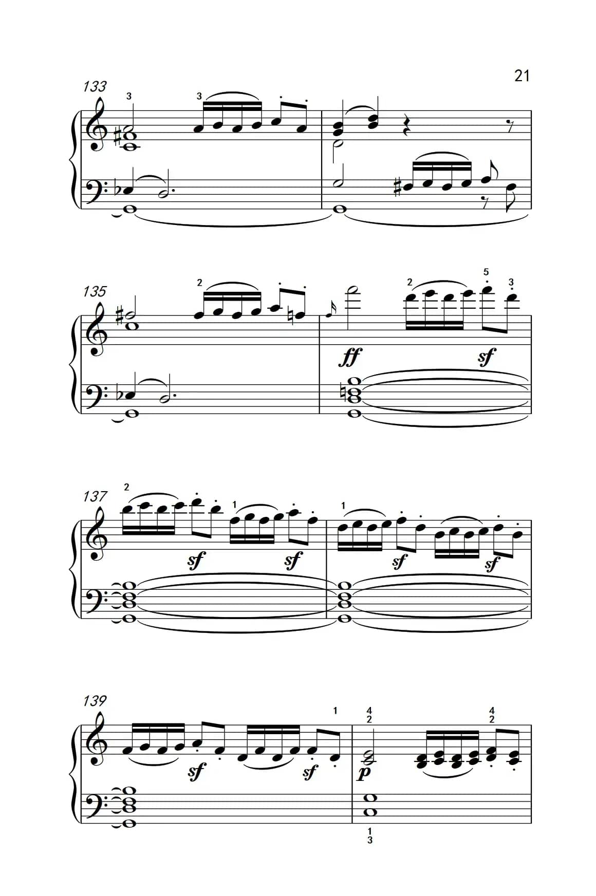 奏鸣曲 Opus 2 Nr.3 第一乐章（贝多芬奏鸣曲集 1）