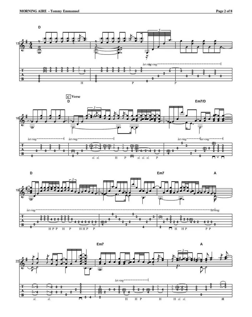 tommy emmanuel：morning aire（指弹吉他）