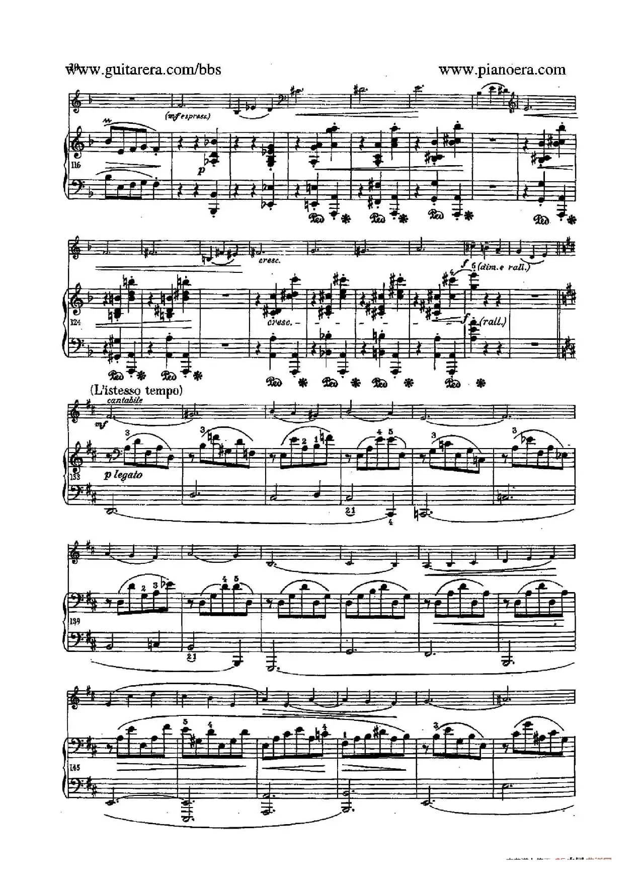 Sonata for Cello and Piano in g Minor Op.65（g小调大提琴奏鸣曲·大提琴+钢琴）