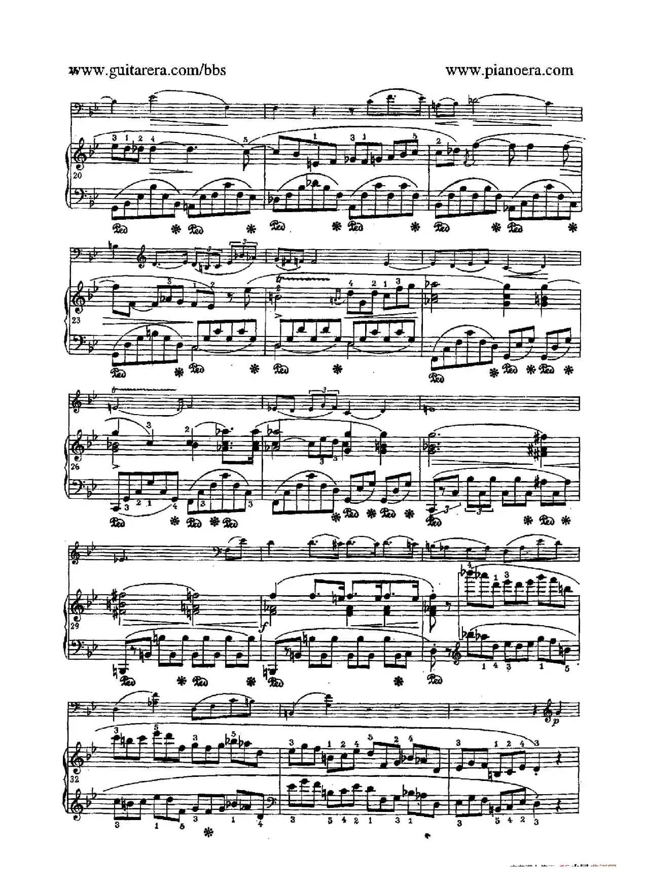 Sonata for Cello and Piano in g Minor Op.65（g小调大提琴奏鸣曲·大提琴+钢琴）