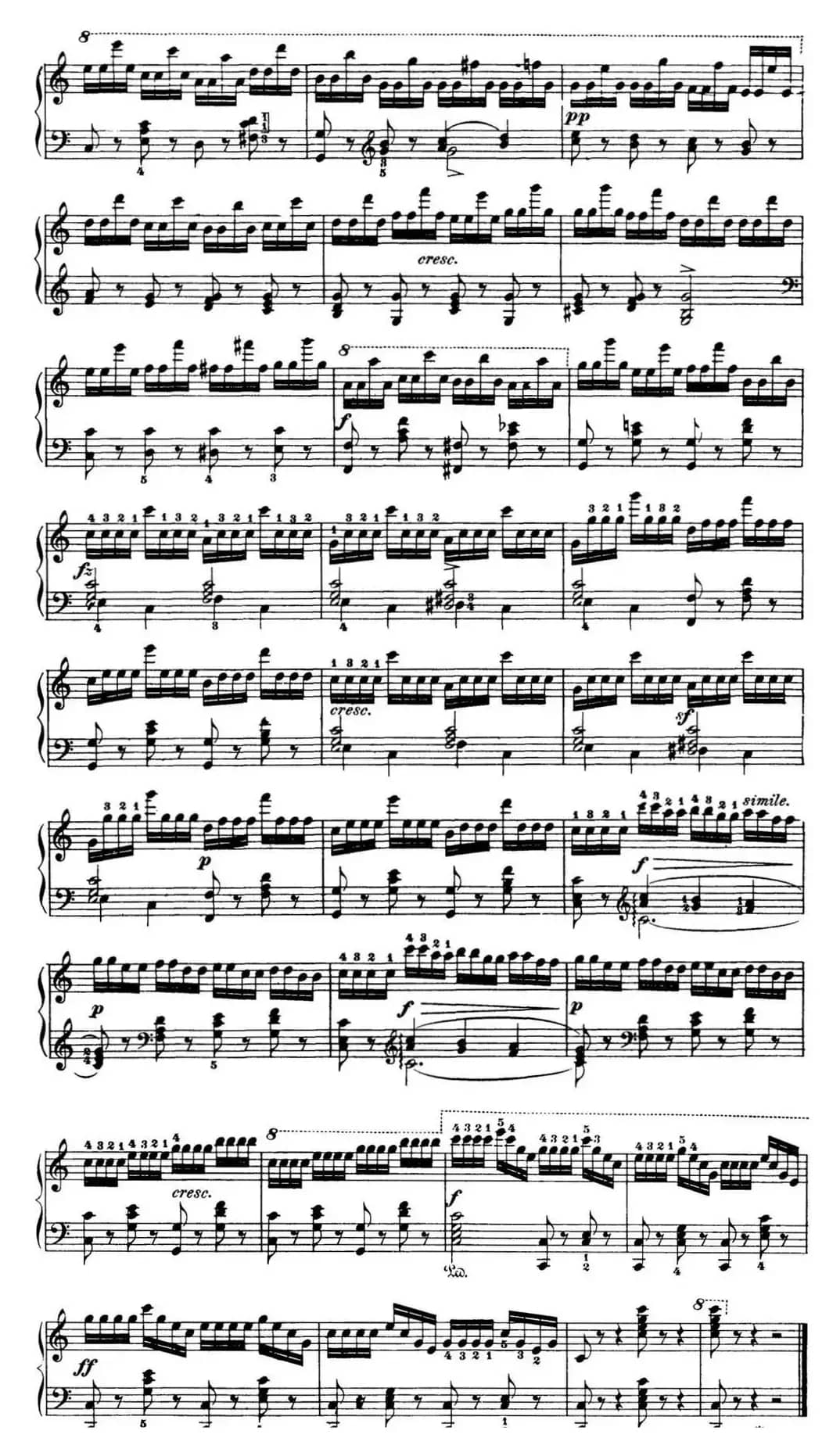 50首车尔尼Op.740钢琴手指灵巧技术练习曲（NO.7）