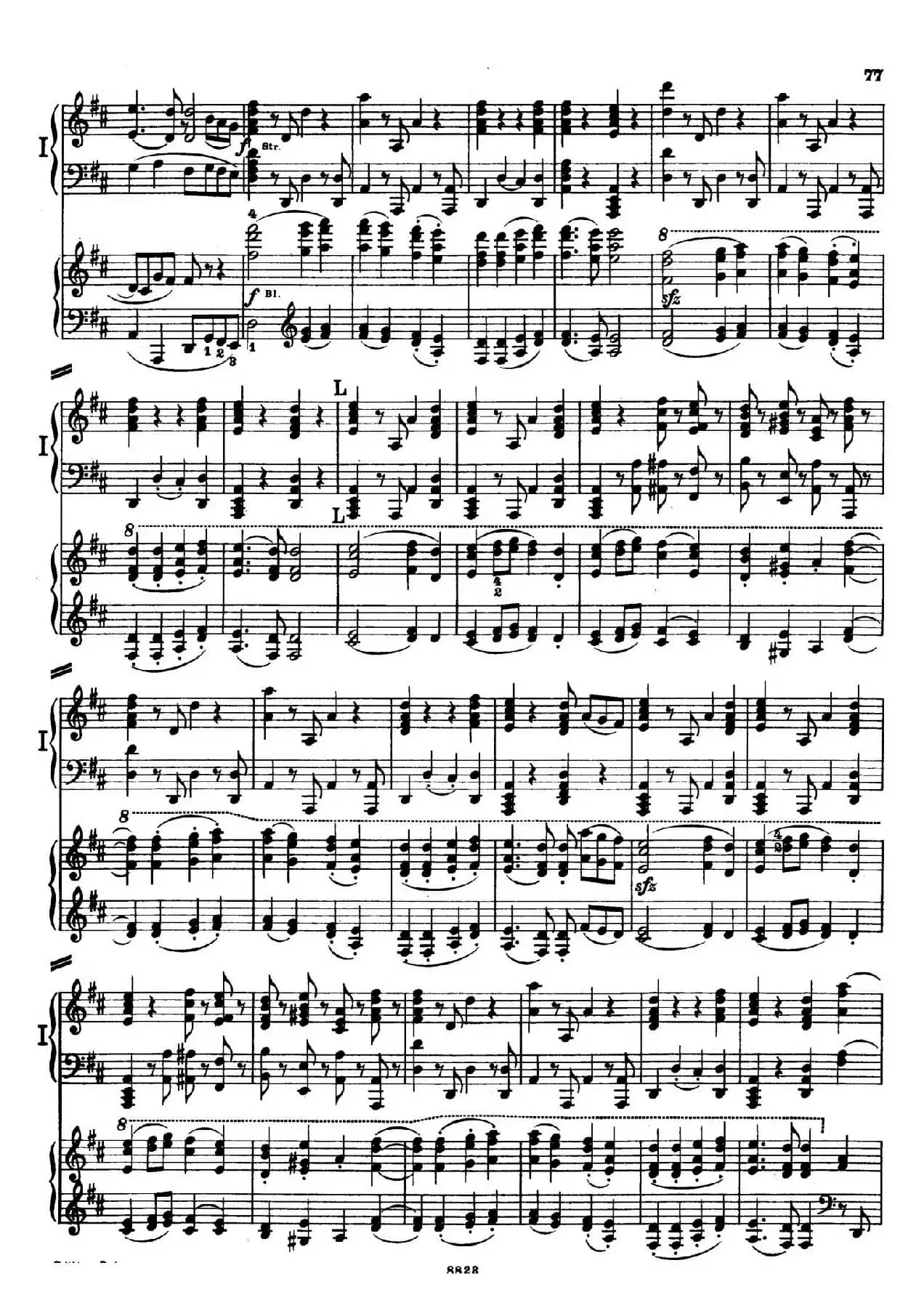 d小调第九交响曲 Op.125(双钢琴P73——82)