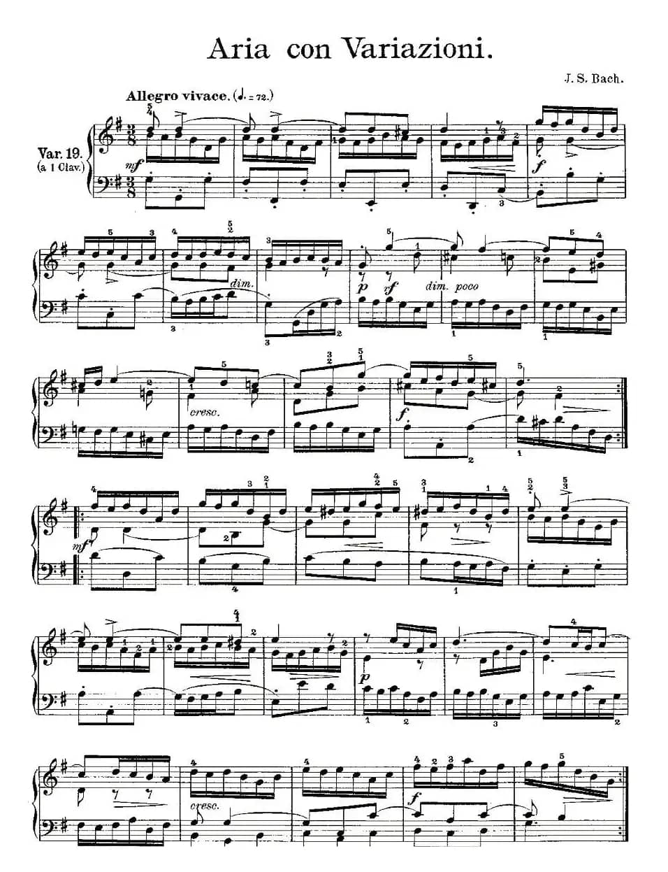 Aria con Variazioni 之19