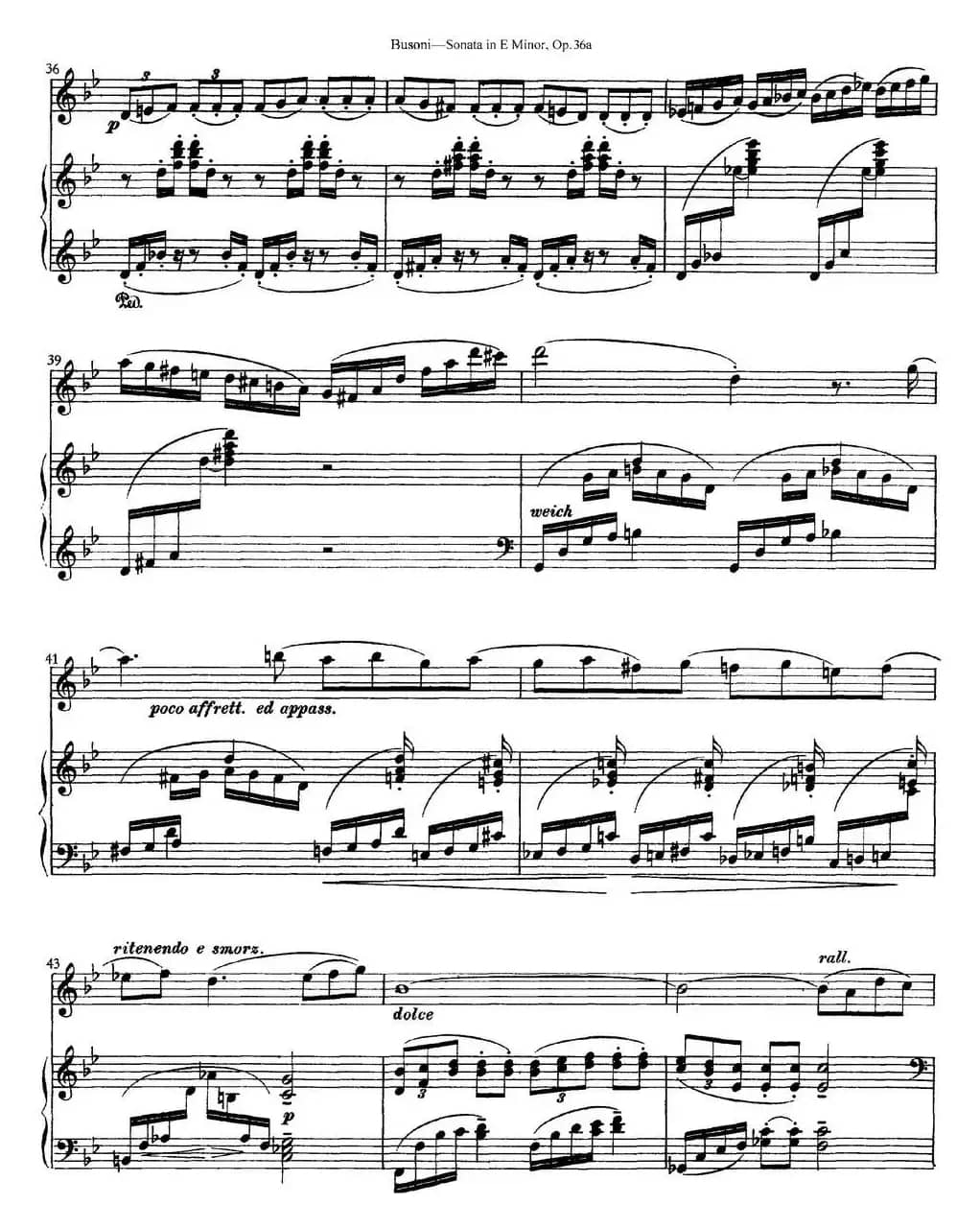 Violin Sonata No.2 in E Minor Op.36（小提琴+钢琴伴奏）