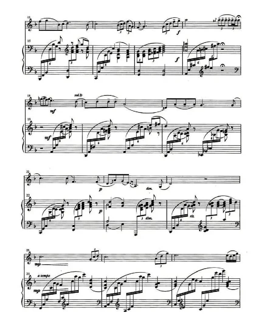 金色的秋天（小提琴+钢琴伴奏）