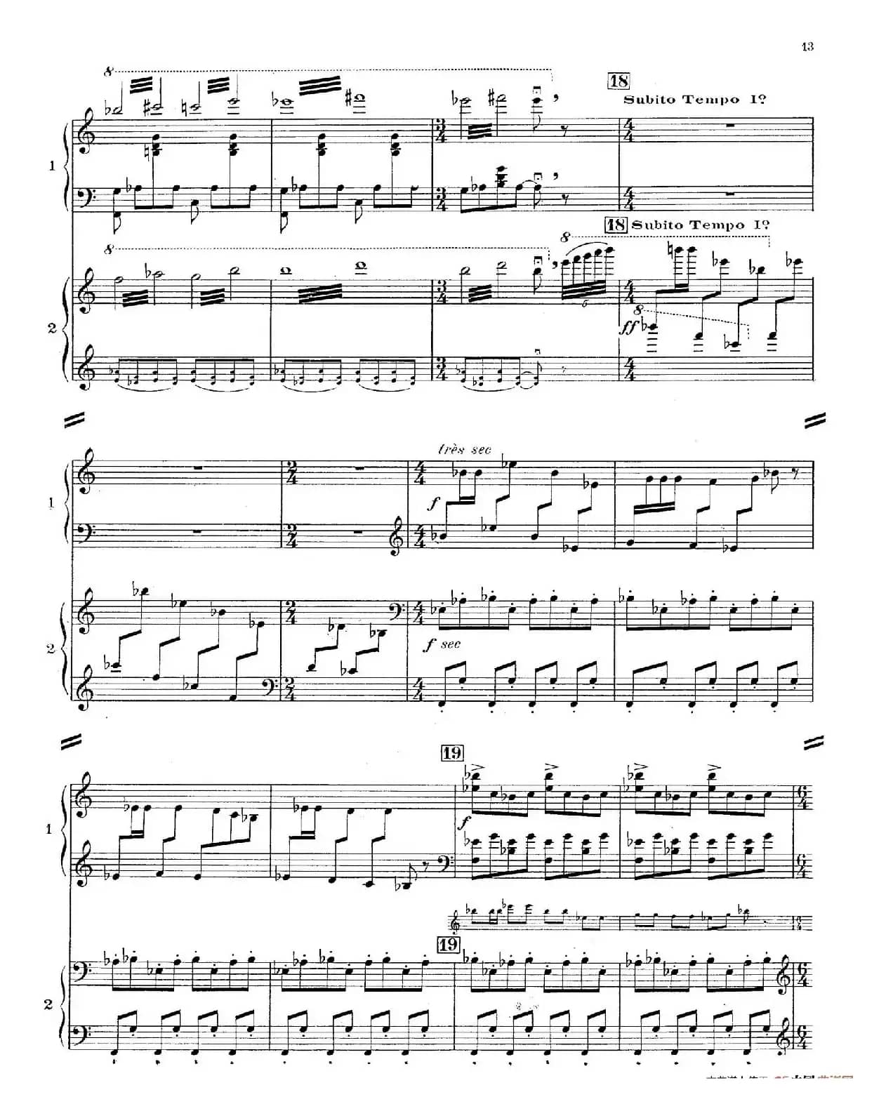 Concerto for 2 Pianos in d Minor（d小调双钢琴协奏曲· 第一乐章）