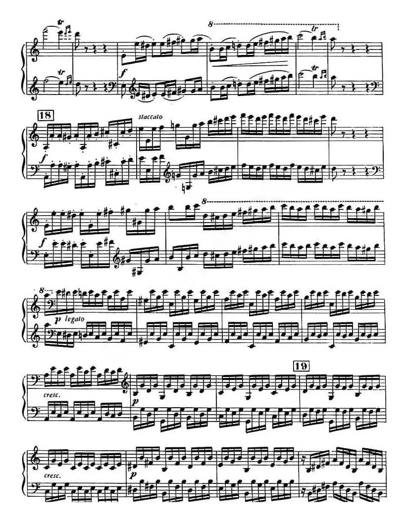 C大调小提琴协奏曲 Op.56（钢琴独奏）