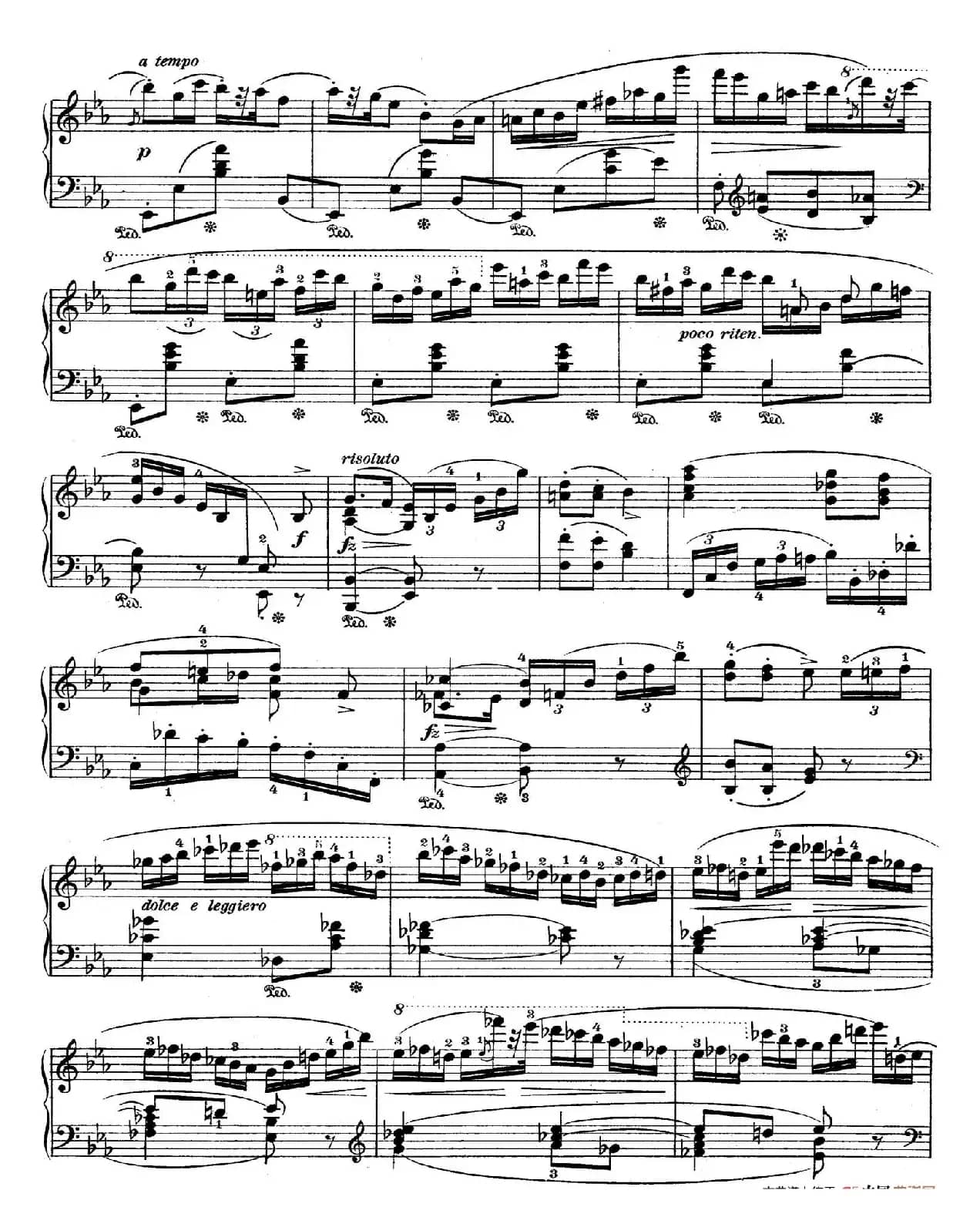 Rondo in E flat Major Op.16（降E大调回旋曲）