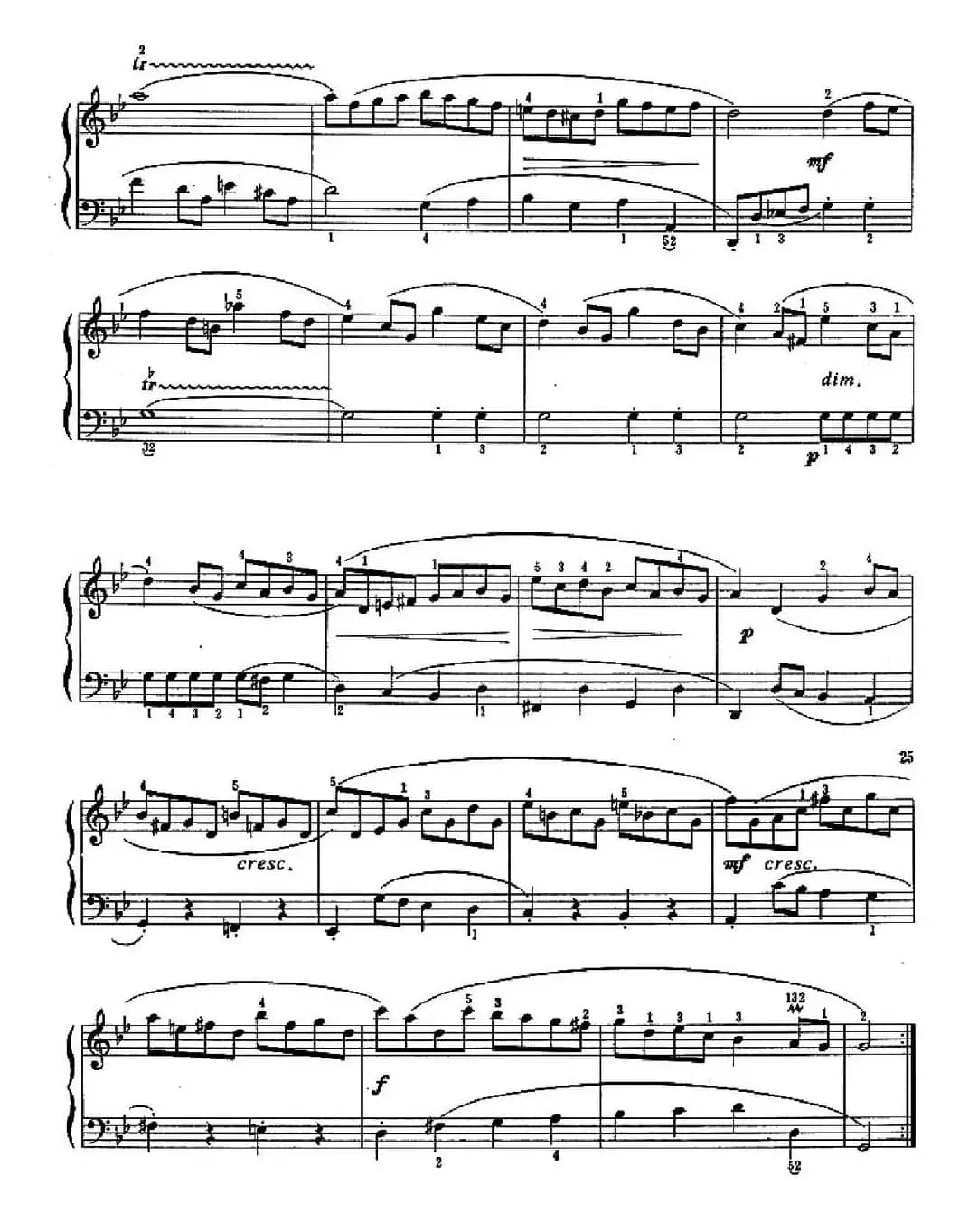 加伏特舞曲（练习连奏及两手的独立性）