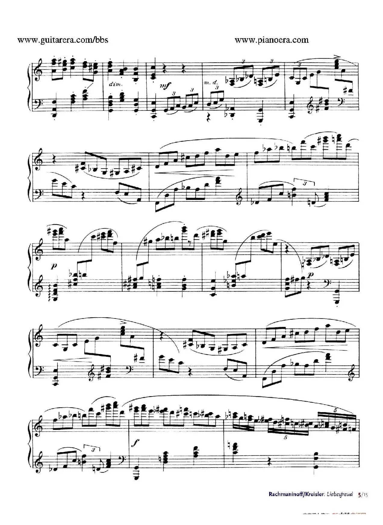 Liebesfreud(爱的喜悦)(钢琴独奏版)