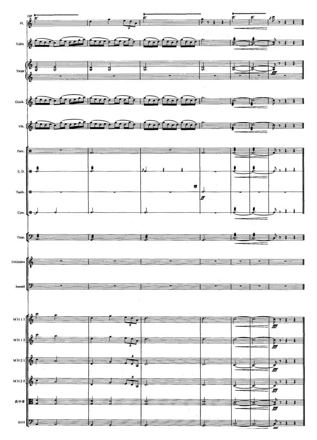 吉祥内蒙古（马头琴+民乐队合奏总谱）