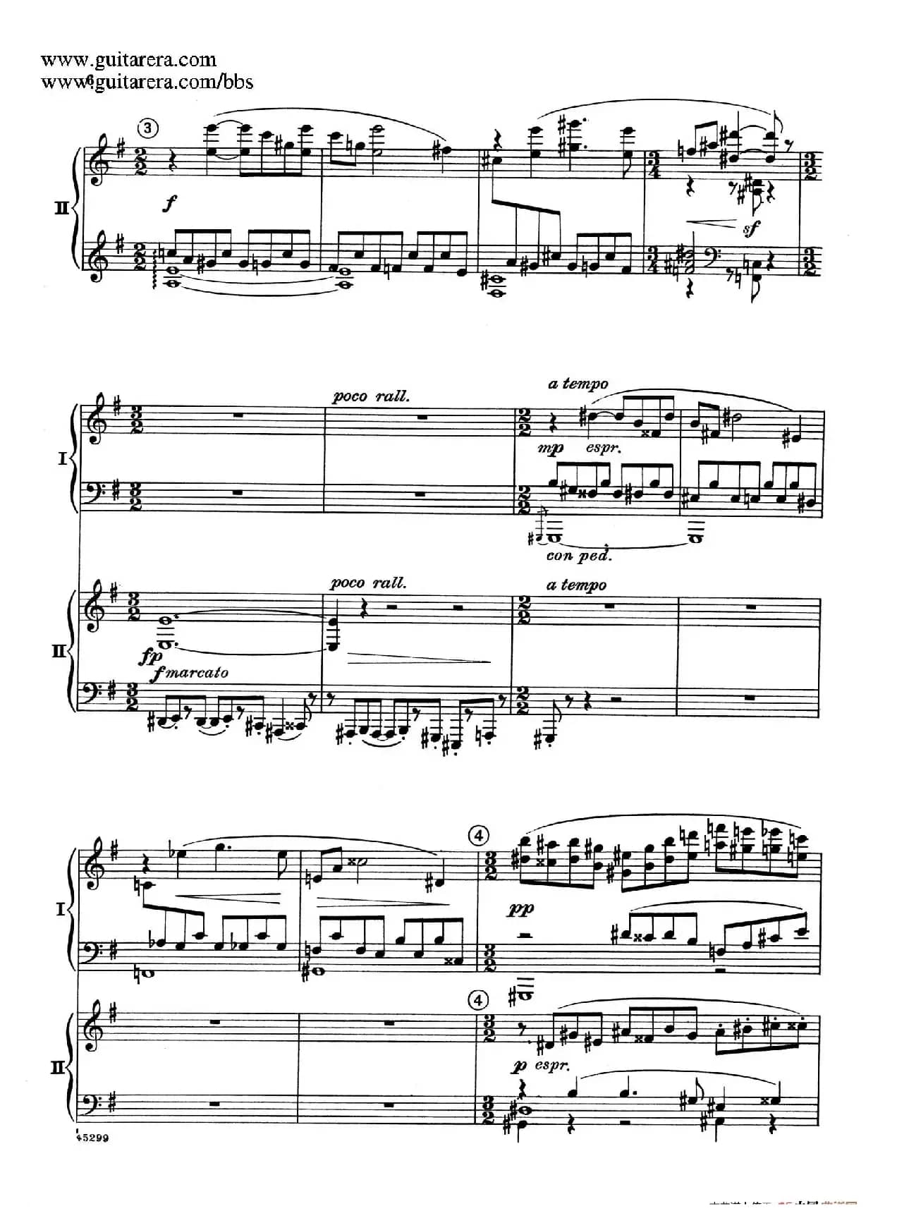 Piano Concerto Op.38（钢琴协奏曲·双钢琴·第一乐章）